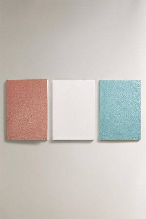 GLITTER NOTEBOOKS SET (SET OF 3)